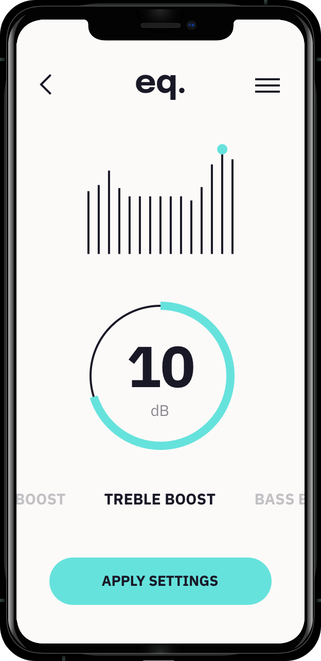 example of Equalizer settings